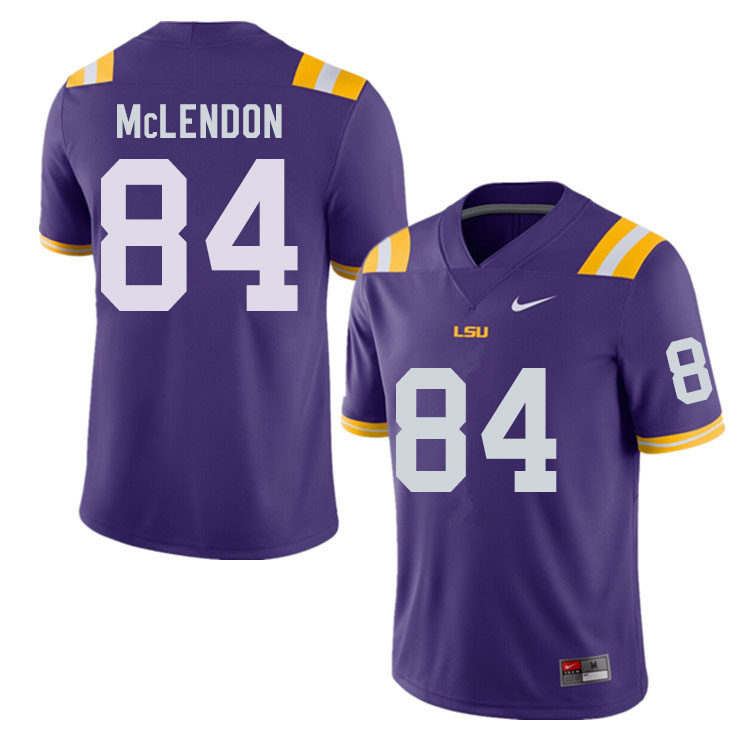 Men #84 TK McLendon LSU Tigers College Football Jerseys Sale-Purple - Click Image to Close